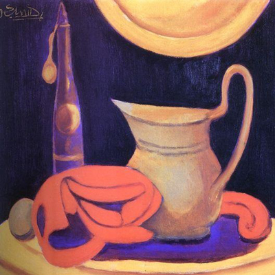 ترکیب طبیعت‌گرایی و اسلوبِ نقاشی مدرن در نقاشی های جواد حمیدی